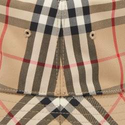 Burberry Beige Nova Check Cotton Bucket Hat XL
