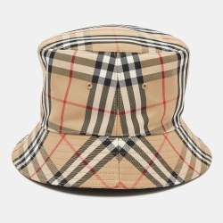 Burberry Beige Nova Check Cotton Bucket Hat XL
