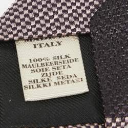 Pre Owned Burberry Pink/Purple Giant Checked Silk Tie