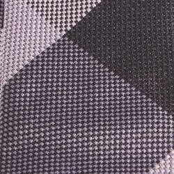 Pre Owned Burberry Pink/Purple Giant Checked Silk Tie