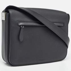 Burberry Black Leather Small Olympia Messenger Bag