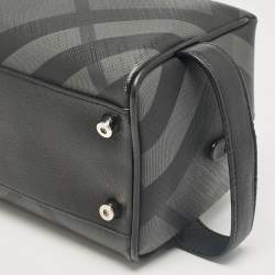 Pre Owned Burberry Smoke Nova Check PVC Travel Pouch