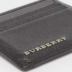 Burberry Black/Grey Leather Card Holder