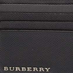 Burberry Black/Grey Leather Card Holder