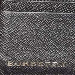 Burberry Black/Grey Leather Card Holder