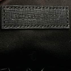Burberry Black/Smoke Check Coated Canvas Laptop Bag