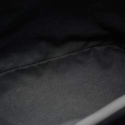 Burberry Black/Silver Mirror Effect Suede and Leather Backpack