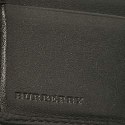 Burberry Black Grained Leather Bifold Wallet