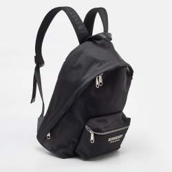 Burberry Black Nylon and Leather Backpack