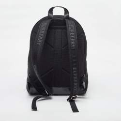 Burberry Black Nylon and Leather Backpack