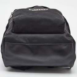 Burberry Black Nylon and Leather Backpack