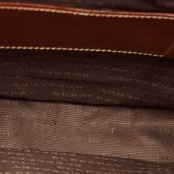Burberry Brown/Beige Haymarket Coated Canvas and Leather Briefcase