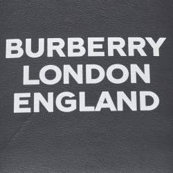 Pre Owned Burberry Black Leather Elmer Lanyard Card Holder