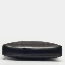 Pre Owned Burberry Brown/Black Smoked Check Coated Canvas and Leather The Barrow Briefcase