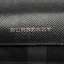 Pre Owned Burberry Black Leather Blackford Briefcase