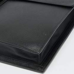 Pre Owned Burberry Black Leather Blackford Briefcase