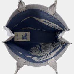 مملوكة مسبقًا Burberry Ekd Square Tote Night Canvas