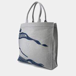 مملوكة مسبقًا Burberry Ekd Square Tote Night Canvas