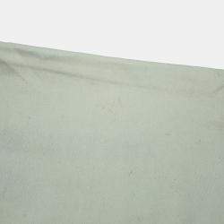 Pre Owned Burberry Embossed Check Messenger Bag Black Calf Leather