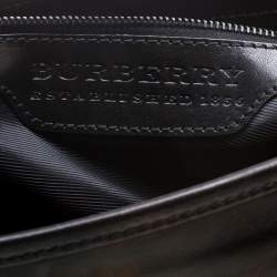 Burberry Black Glazed Leather Studded Tote 