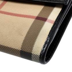 Burberry Beige House Check PVC Bifold Wallet