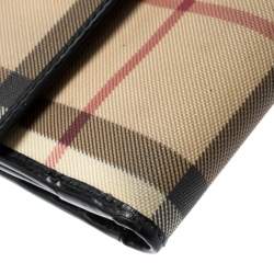 Burberry Beige House Check PVC Bifold Wallet