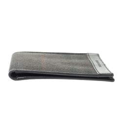 Burberry Dark Brown/Black Haymarket Check Coated Canvas Bifold Wallet