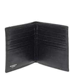 Burberry Dark Brown/Black Haymarket Check Coated Canvas Bifold Wallet