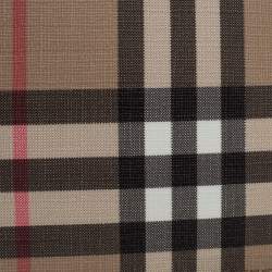Pre Owned Burberry Beige House Check Coated Canvas Bifold Wallet