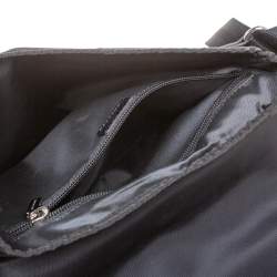 Burberry Black/Beige Vintage Check Nylon Messenger Bag