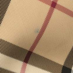 Pre Owned Burberry Beige/Black Nova Check Coated Canvas and Leather Messenger Bag