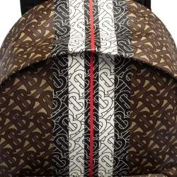 Burberry Multicolor TB-Print Coated Canvas and Leather Backpack