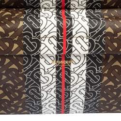 Burberry Multicolor TB-Print Coated Canvas and Leather Backpack