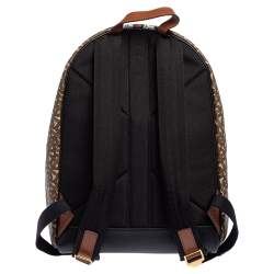 Burberry Multicolor TB-Print Coated Canvas and Leather Backpack