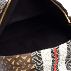 Burberry Multicolor TB-Print Coated Canvas and Leather Backpack