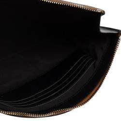 Burberry Black Leather Edin Zip Pouch