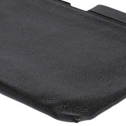 Burberry Black Leather Edin Zip Pouch