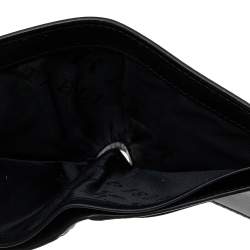 Pre Owned Burberry Black Leather Bifold Wallet