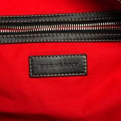 Burberry Multicolor Vintage Check Nylon And Leather Large Kennedy Barrel Bag