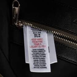 Burberry Green/Black Nylon And Leather Econyl Logo Print Backpack