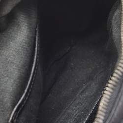 Burberry Black London Check Coated Canvas and Leather Messenger Bag