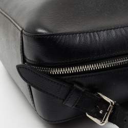 Burberry Black Leather Westport Square Backpack
