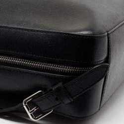 Burberry Black Leather Westport Square Backpack