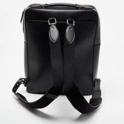 Burberry Black Leather Westport Square Backpack