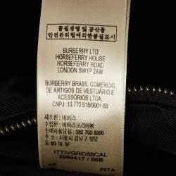 Burberry Black Leather Westport Square Backpack