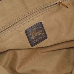 Burberry Beige/Black Nova Check Canvas and Leather Messenger Bag