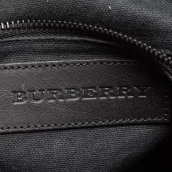 Burberry Brown/Black Smoked Check PVC And Canvas Flap Messenger Bag