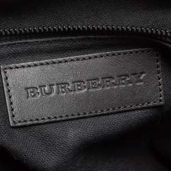 Burberry Brown/Black Smoked Check PVC And Canvas Flap Messenger Bag