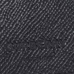 Burberry Black Leather Bifold Long Wallet