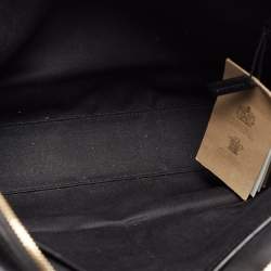 Burberry Brown/Black London Check Coated Canvas And Leather The Barrow Briefcase